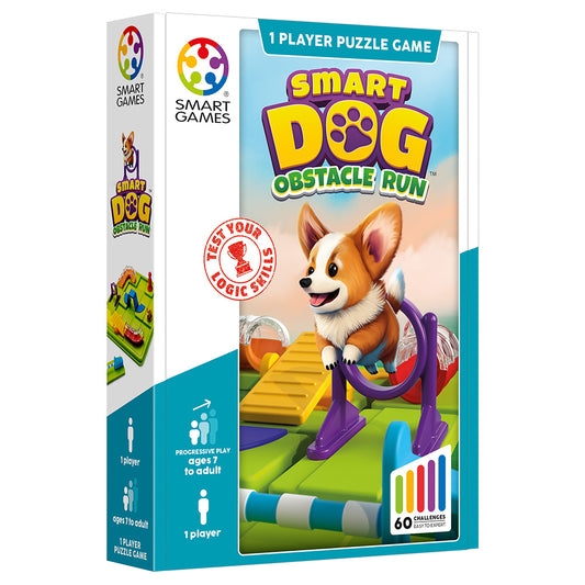 Smart Games - Smart Dog, joc de logica cu 60 de provocari, 7+ ani, editie internationala