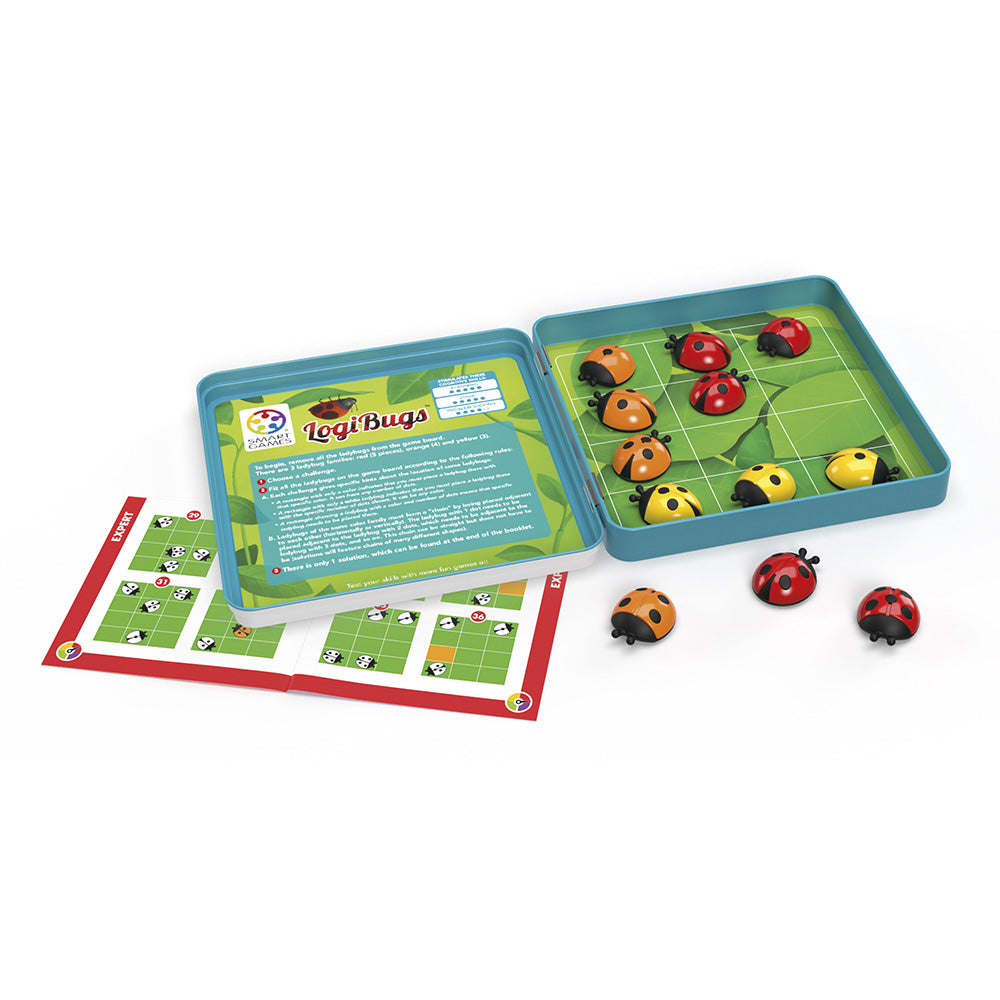 Smart Games - Logibugs, joc de logica cu 48 de provocari, 6+ ani, editie internationala