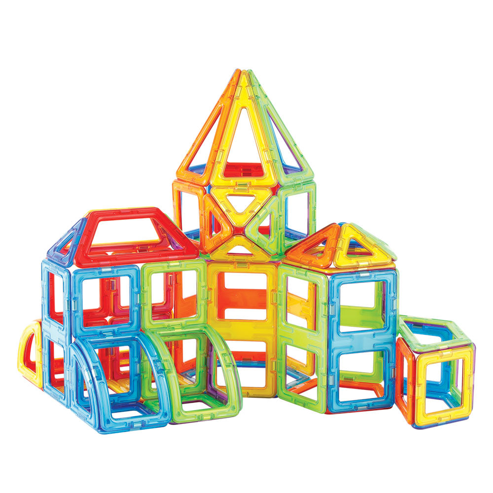 Joc magnetic de constructie Magformers Wonder Creator Set - Dinozauri si Creaturi Minunate, 121 piese