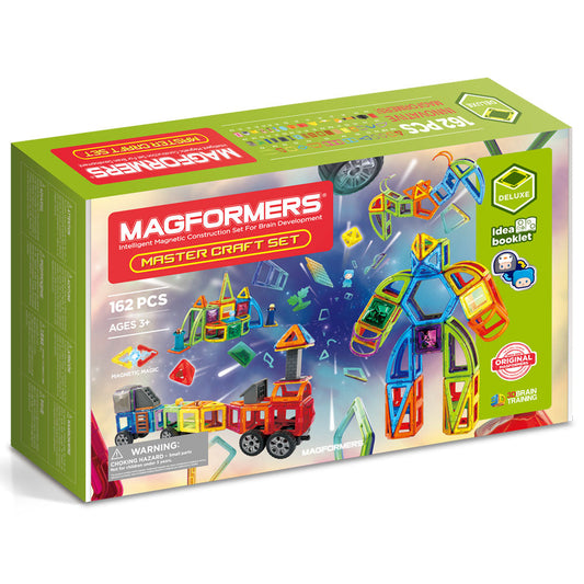 Joc magnetic de constructie Magformers Master Craft Set - Gigantic, 162 piese