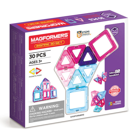 Joc magnetic de constructie Magformers Inspire Set - Inspiratii, 30 piese