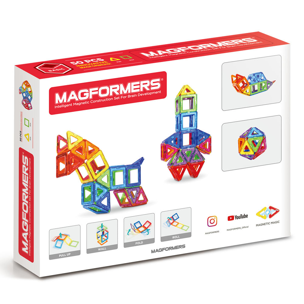 Joc magnetic de constructie Magformers - 50 piese