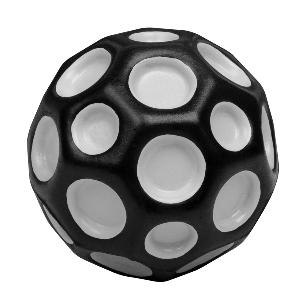 Imagine Minge hiper saritoare - Waboba Moon Ball, negra cu sigla NASA