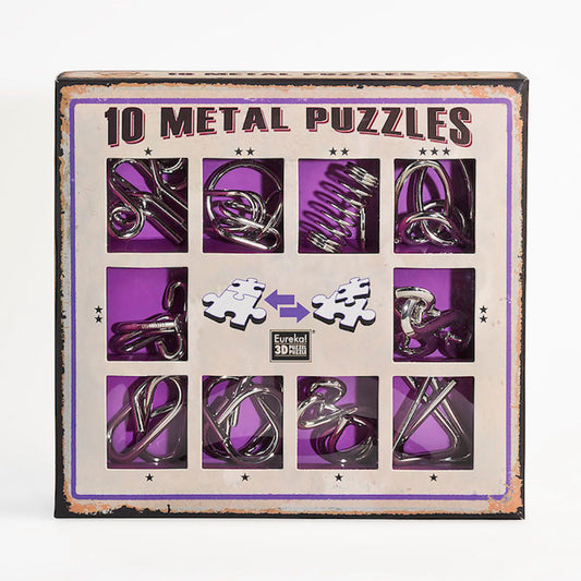 Imagine 10 Metal Puzzles Set Purple 