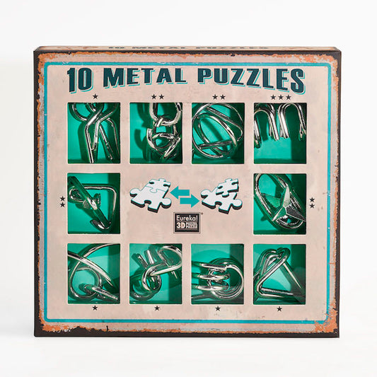 Imagine 10 Metal Puzzles Set Green 