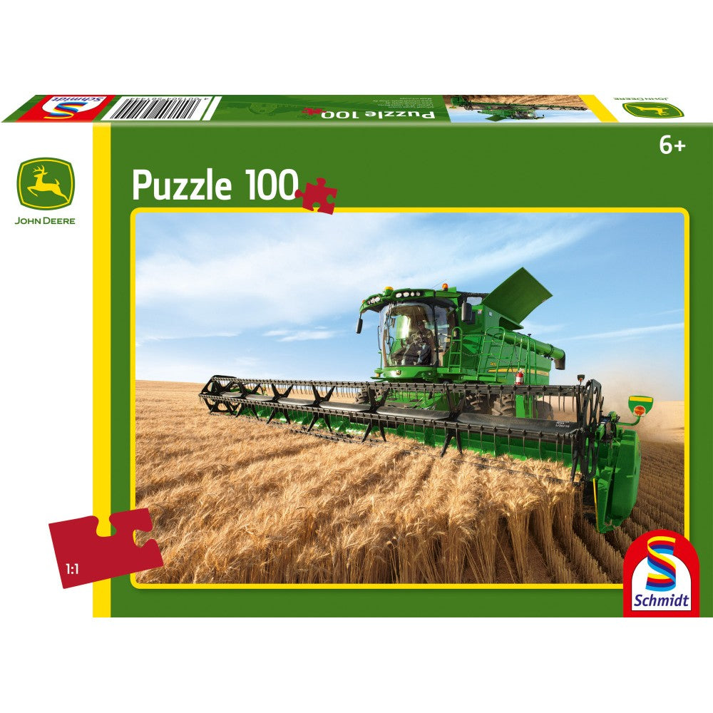 Imagine Puzzle Schmidt: John Deere - Combina de recoltat S690, 100 piese