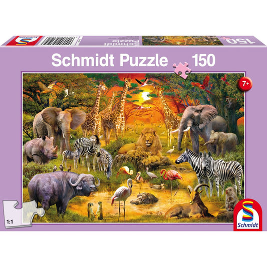 Imagine Puzzle Schmidt: Animale din Africa, 150 piese