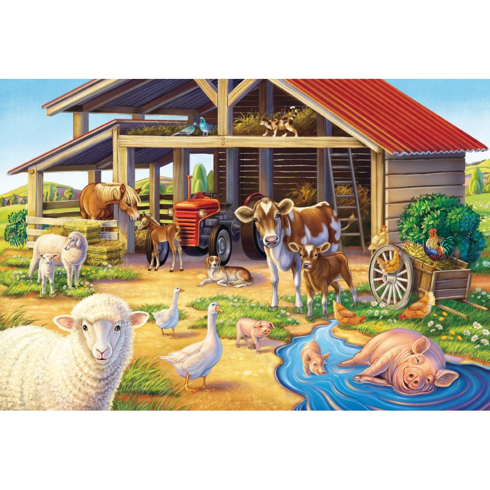 Imagine Puzzle Schmidt: Animalele mele favorite, Set de 3 x 48 piese + Cadou: poster