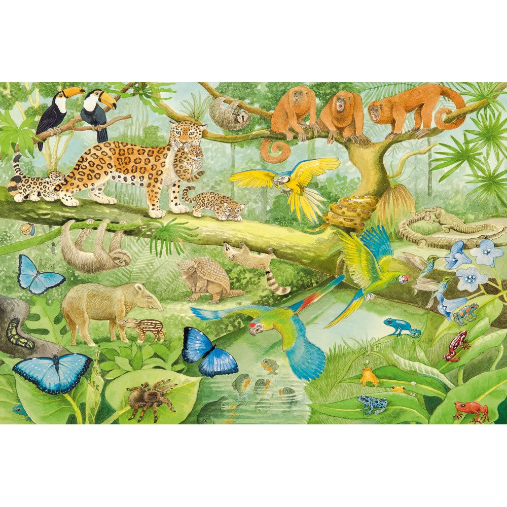 Puzzle Schmidt: Animalele din jungla, 100 piese