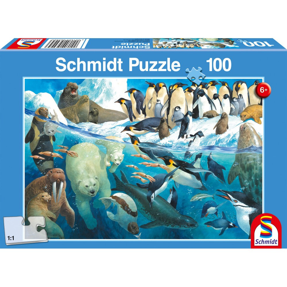 Imagine Puzzle Schmidt: Animale polare, 100 piese