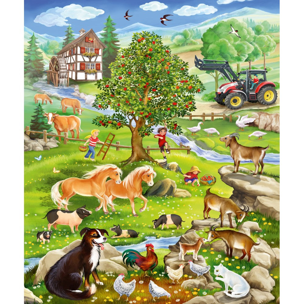 Imagine Puzzle Schmidt: La tara, Set de 3 x 48 piese + Cadou: poster