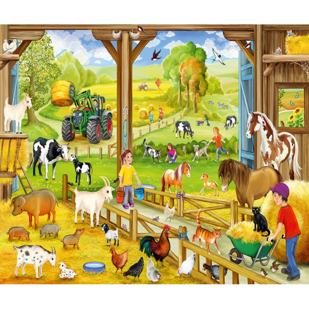 Imagine Puzzle Schmidt: La tara, Set de 3 x 48 piese + Cadou: poster