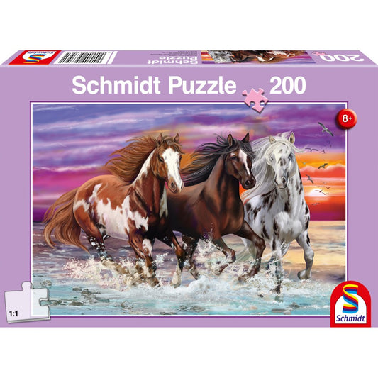 Imagine Puzzle Schmidt: Cai salbatici, 200 piese