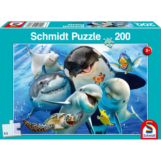 Puzzle Schmidt: Portret de familie submarin, 200 piese