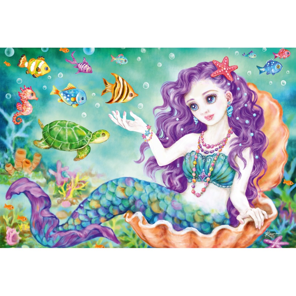 Imagine Puzzle Schmidt: Printesa, zana si sirena, Set de 3 x 48 piese + Cadou: poster