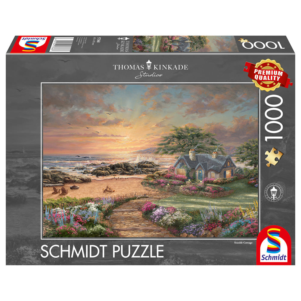 Imagine Puzzle Schmidt: Thomas Kinkade - Casuta pe malul marii, 1000 piese
