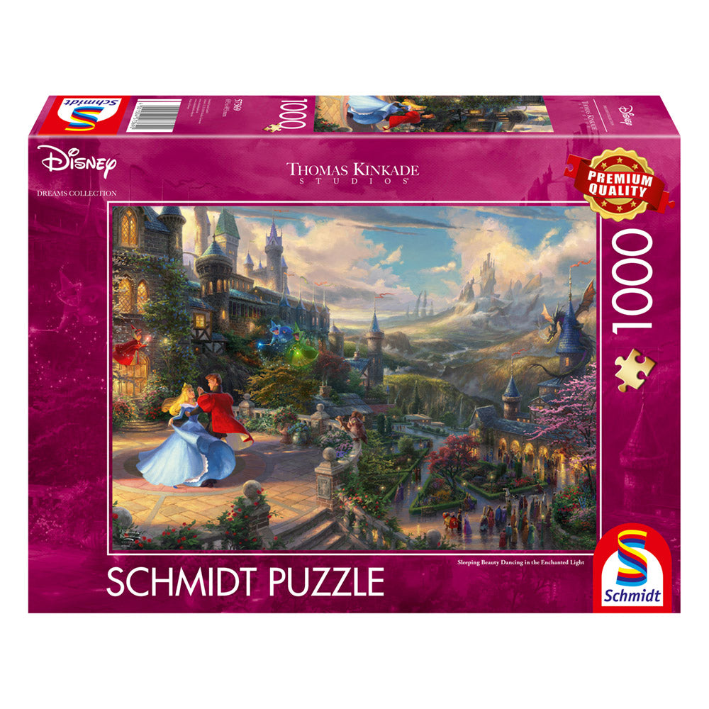 Imagine Puzzle Schmidt: Thomas Kinkade - Disney - Frumoasa adormita - Dansand, 1000 piese