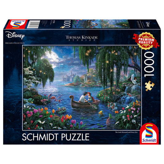 Imagine Puzzle Schmidt: Thomas Kinkade - Disney - Mica sirena si printul Eric, 1000 piese