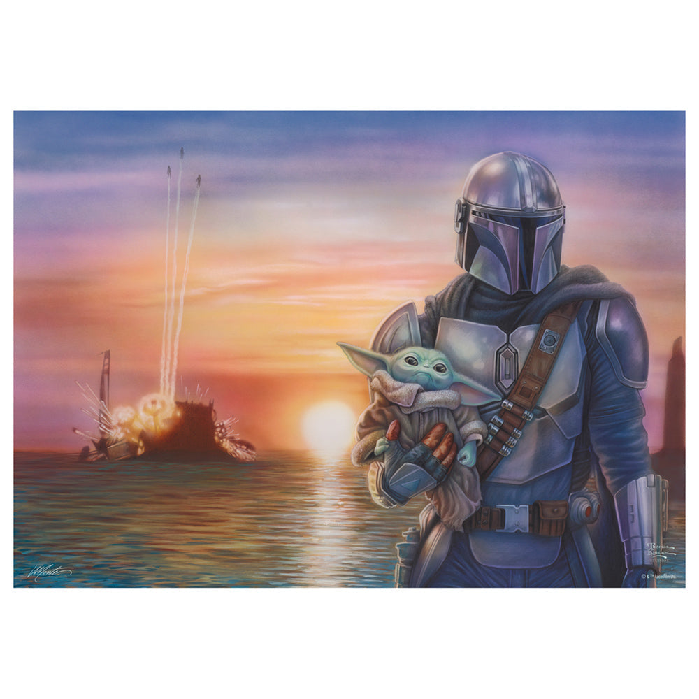 Imagine Puzzle Schmidt: Thomas Kinkade - Star Wars - Mandalorian - O noua directie, 1000 piese