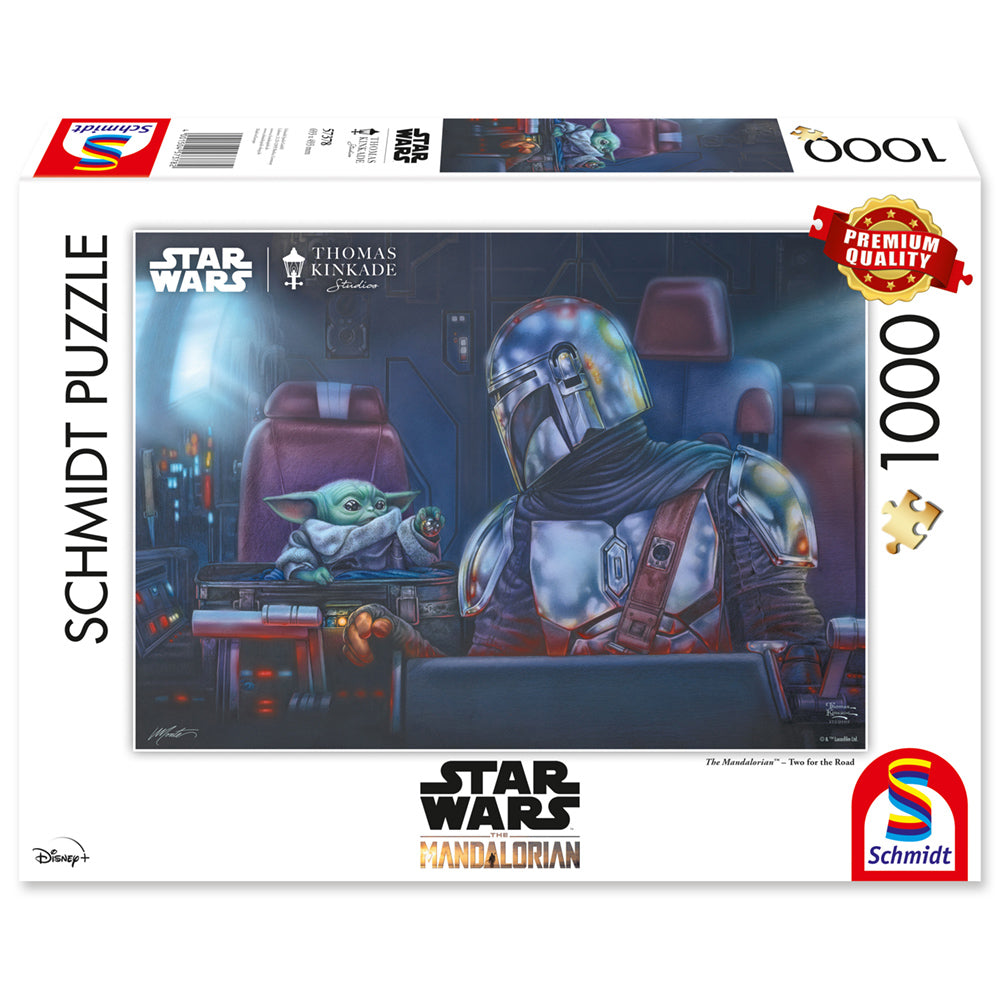 Imagine Puzzle Schmidt: Thomas Kinkade - Star Wars - Mandalorian - Doi pe drum, 1000 piese