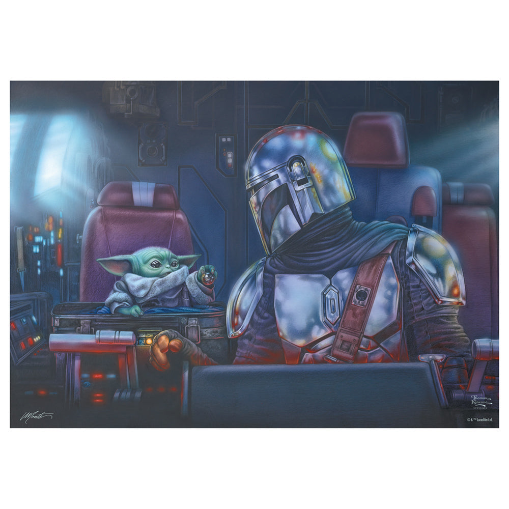 Imagine Puzzle Schmidt: Thomas Kinkade - Star Wars - Mandalorian - Doi pe drum, 1000 piese