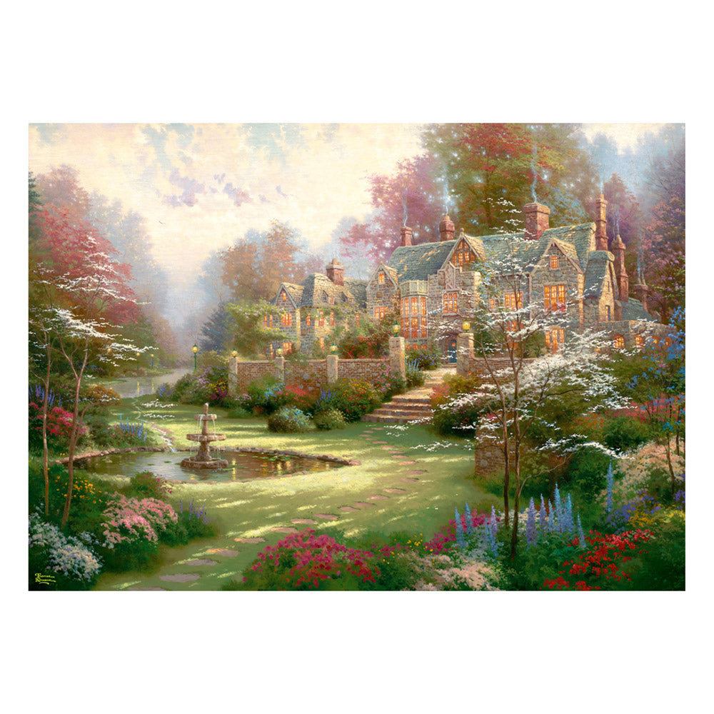 Imagine Puzzle Schmidt: Thomas Kinkade - Gradini dincolo de Poarta Primaverii , 2000 piese