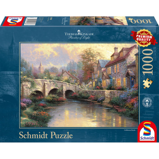Imagine Puzzle Schmidt: Thomas Kinkade - Langa vechiul pod de piatra, 1000 piese