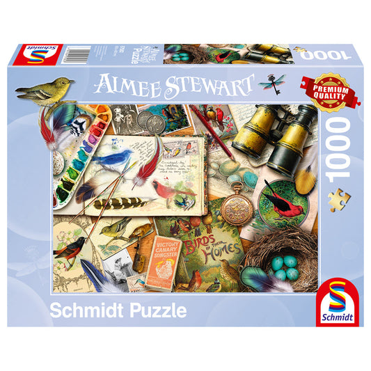 Imagine Puzzle Schmidt: Aimee Steward - Observarea pasarilor, 1000 piese