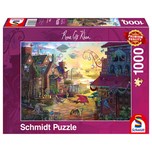 Imagine Puzzle Schmidt: Rose Cat Khan - Posta dragonilor, 1000 piese