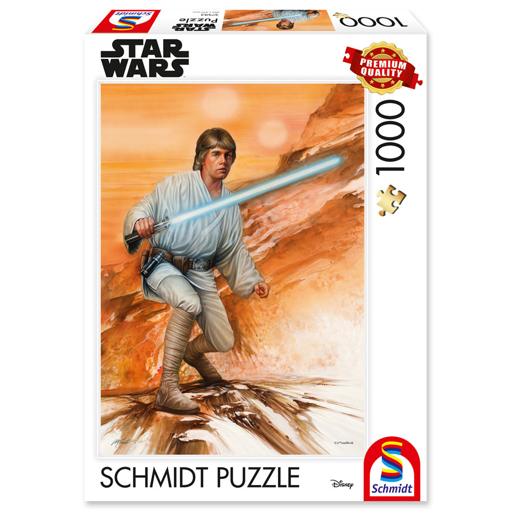 Imagine Puzzle Schmidt: Thomas Kinkade - Star Wars - Razboiul Stelelor - Neinfricat, 1000 piese