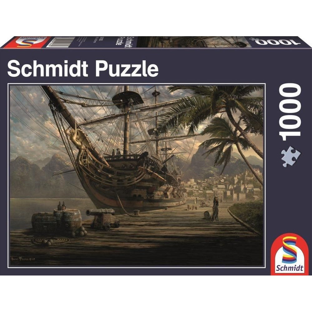 Imagine Puzzle Schmidt: Nava ancorata, 1000 piese