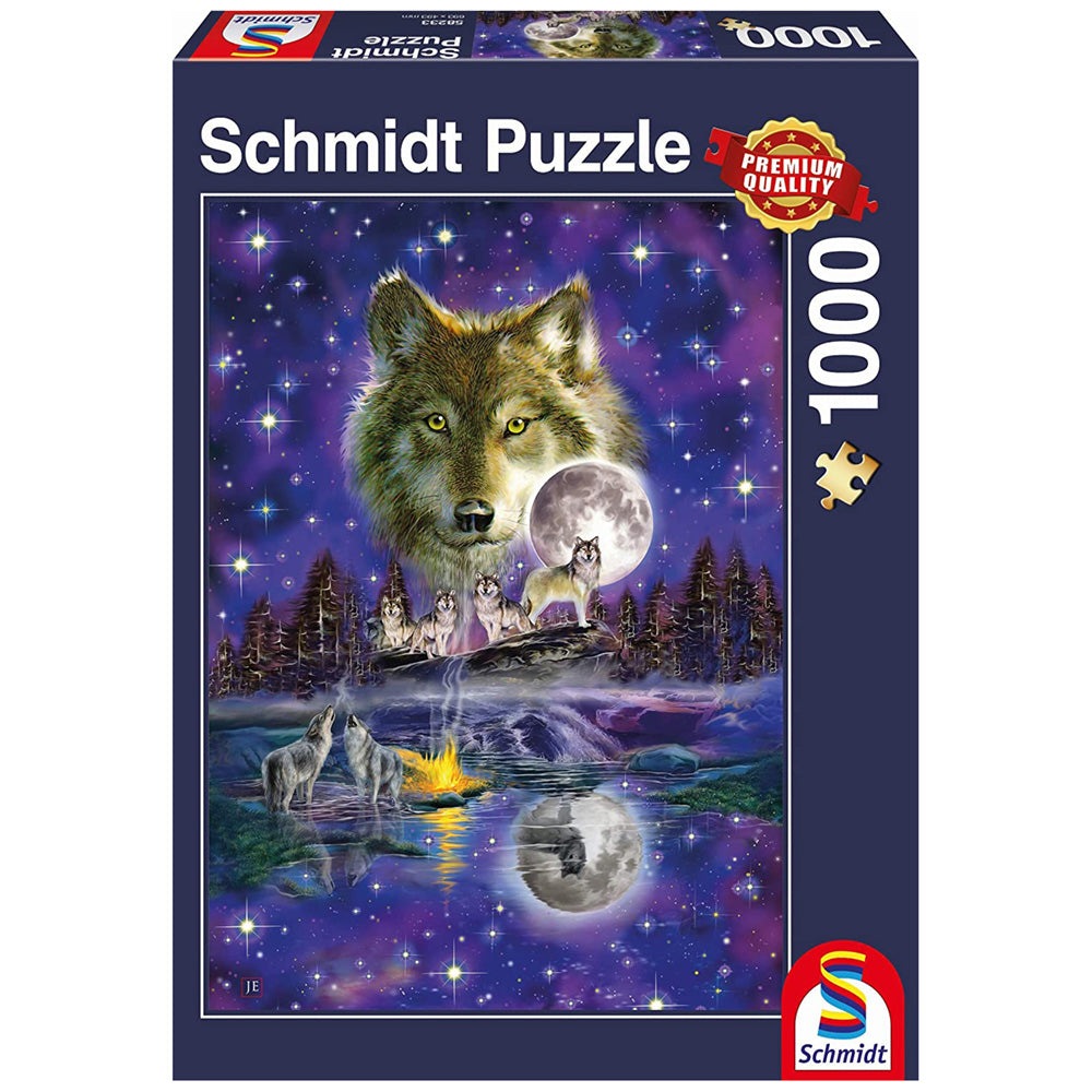 Imagine Puzzle Schmidt: Lupi sub luna plina, 1000 piese