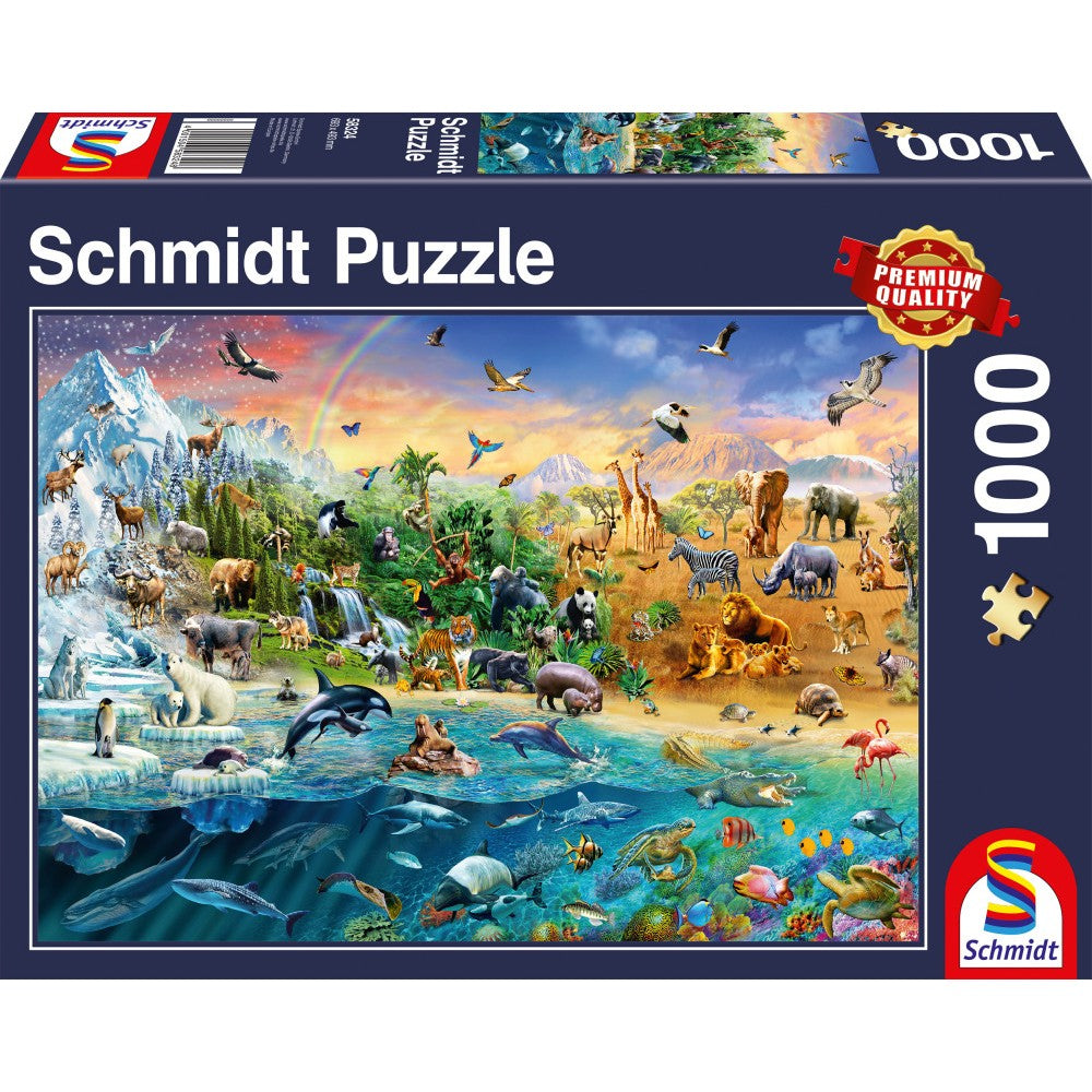 Imagine Puzzle Schmidt: Regatul Animalelor, 1000 piese