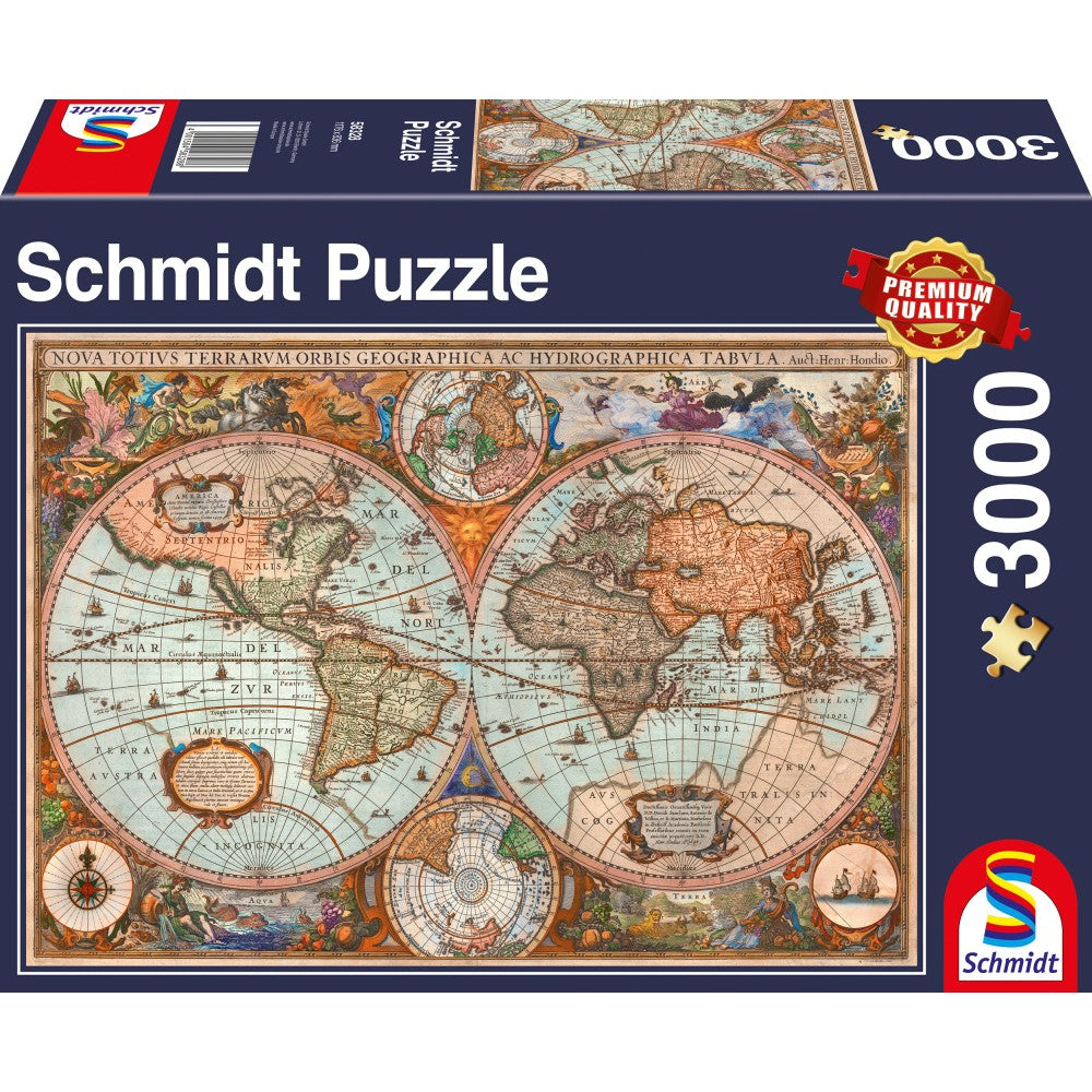 Imagine Puzzle Schmidt: Harta antica, 3000 piese