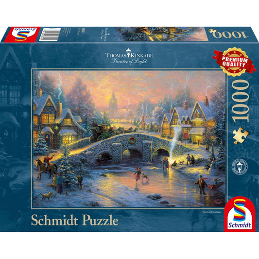 Imagine Puzzle Schmidt: Thomas Kinkade - Spiritul Craciunului, 1000 piese