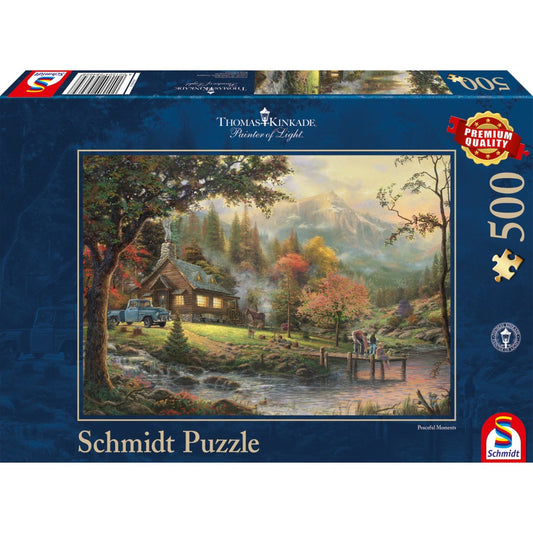 Imagine Puzzle Schmidt: Thomas Kinkade - Momente minunate la rau, 500 piese