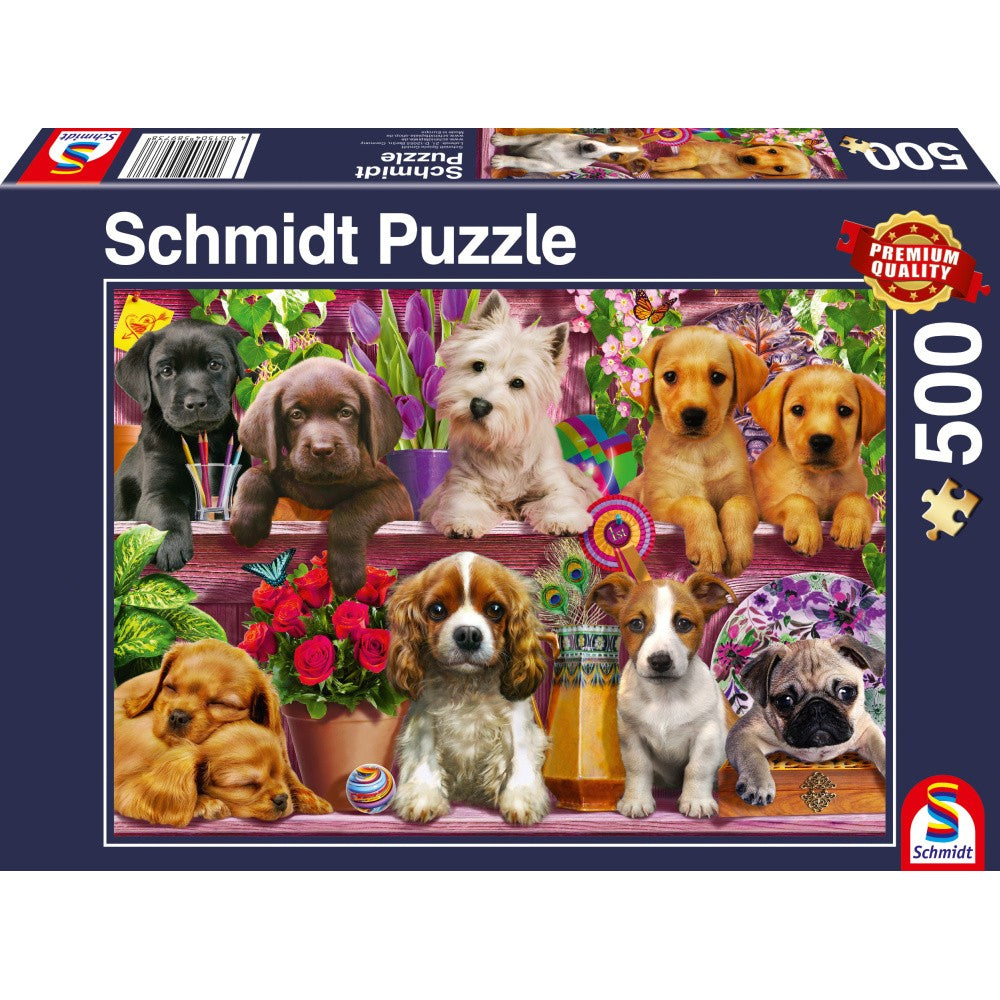 Imagine Puzzle Schmidt: Caini pe raft, 500 piese