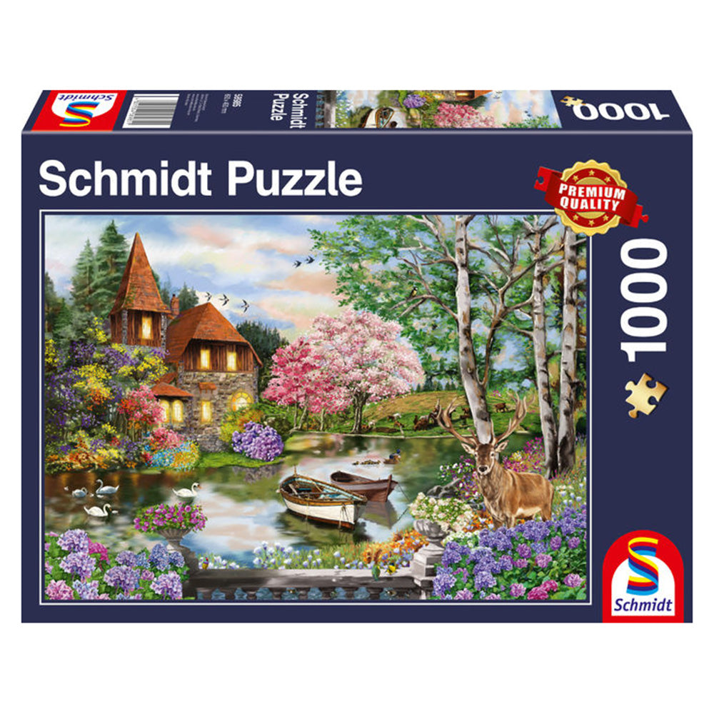 Imagine Puzzle Schmidt: Casa de pe malul lacului, 1000 piese