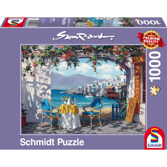 Imagine Puzzle Schmidt: Sam Park - Rendez-vous in Mykonos, 1000 piese