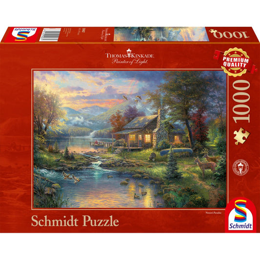 Imagine Puzzle Schmidt: Thomas Kinkade - Paradisul naturii, 1000 piese