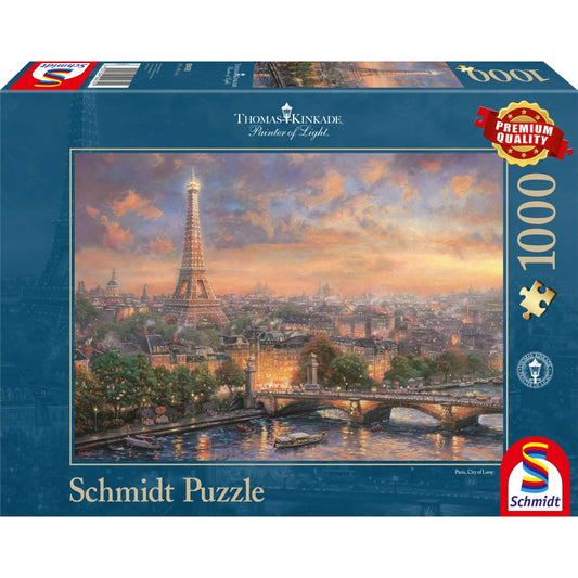 Imagine Puzzle Schmidt: Thomas Kinkade - Paris, orasul iubirii, 1000 piese