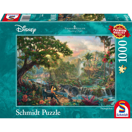 Imagine Puzzle Schmidt: Thomas Kinkade - Disney - Cartea Junglei, 1000 piese