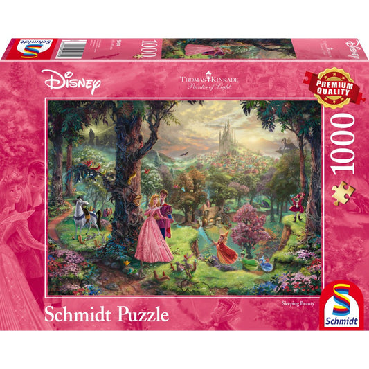 Imagine Puzzle Schmidt: Thomas Kinkade - Disney - Frumoasa din padurea adormita, 1000 piese