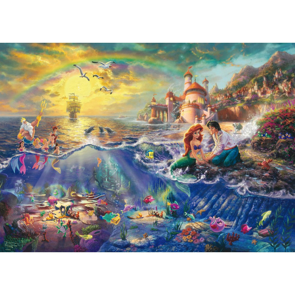 Imagine Puzzle Schmidt: Thomas Kinkade - Disney - Mica Sirena, Ariel, 1000 piese