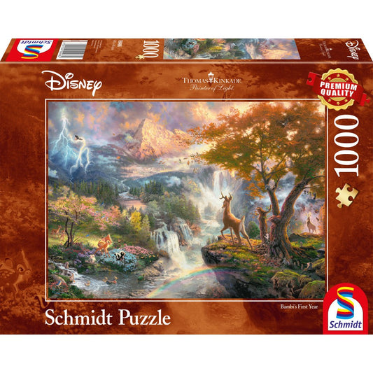 Imagine Puzzle Schmidt: Thomas Kinkade - Disney - Bambi, 1000 piese