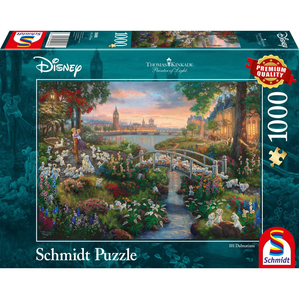 Imagine Puzzle Schmidt: Thomas Kinkade - Disney - 101 Dalmatieni, 1000 piese