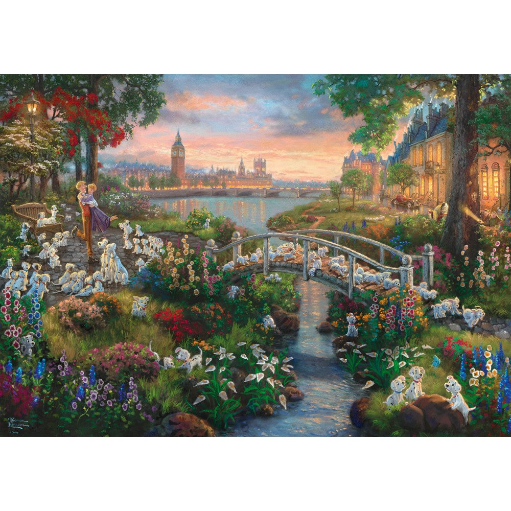 Imagine Puzzle Schmidt: Thomas Kinkade - Disney - 101 Dalmatieni, 1000 piese