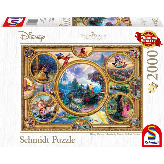 Imagine Puzzle Schmidt: Thomas Kinkade - Disney - Disney Dream Collection, 2000 piese