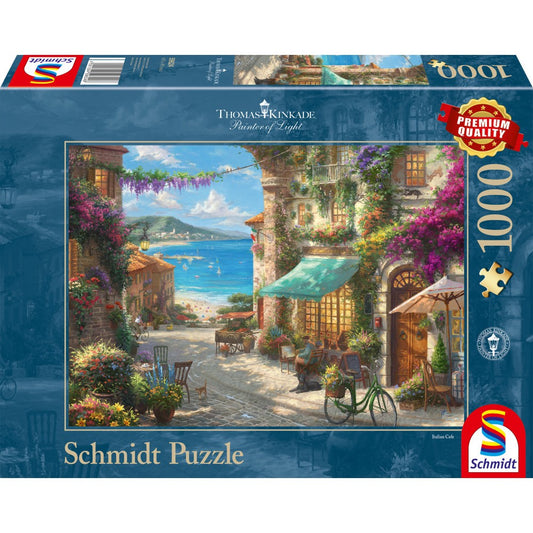 Imagine Puzzle Schmidt: Thomas Kinkade - Cafea pe Riviera Italiana, 1000 piese