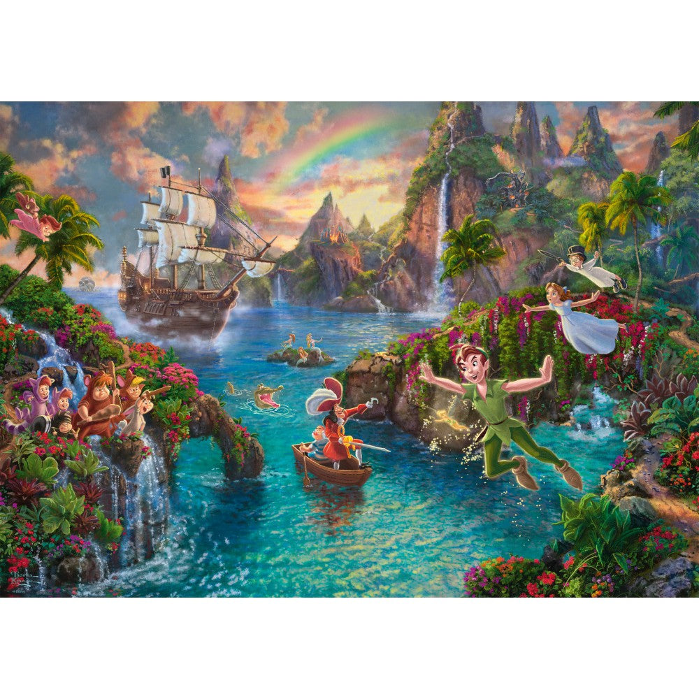 Imagine Puzzle Schmidt: Thomas Kinkade - Disney - Peter Pan, 1000 piese